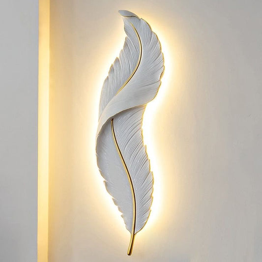 Feather wall light