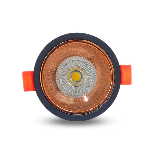 12 Watt Round LED Rose Gold Deep COB Light For POP/ Recessed Lighting