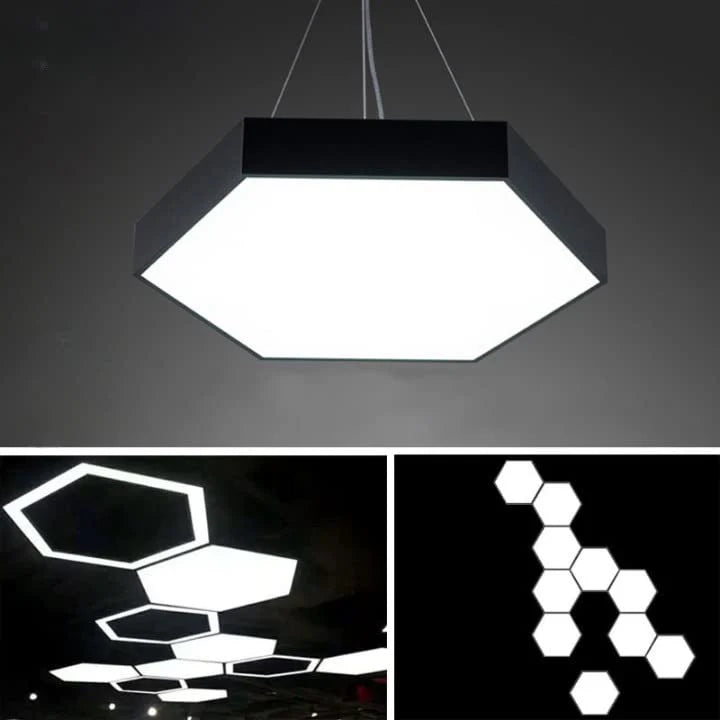 LED Solid Hexagonal Office Led Pendant Hanging Lamp