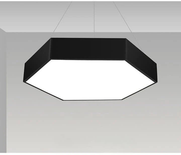 LED Solid Hexagonal Office Led Pendant Hanging Lamp