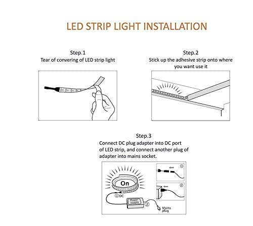 Led Strip High Lumen Fall Ceiling Light- 2835 Cove in 5 Meter, 240 LED Per Meter with 10ams Driver/Adapter Included, (White)