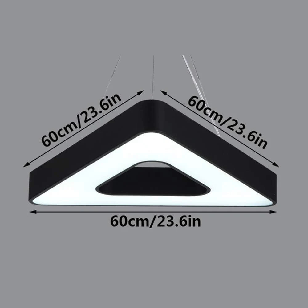 LED Hollow Triangular Office Led Pendant Hanging Lamp