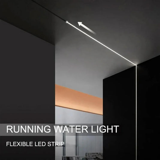 Running Flowing Water LED Strip Lights Kit - 2835 120L/m 24V WS2811 with Wireless Controller and Power Supply