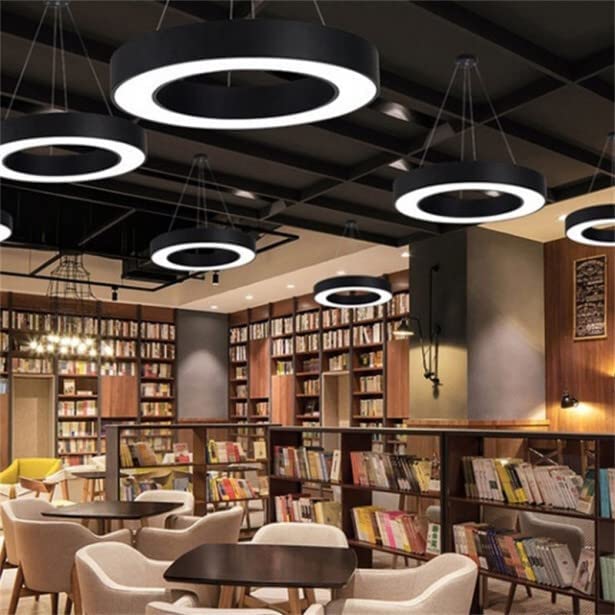 LED Hollow Circular Office Led Pendant Hanging Lamp