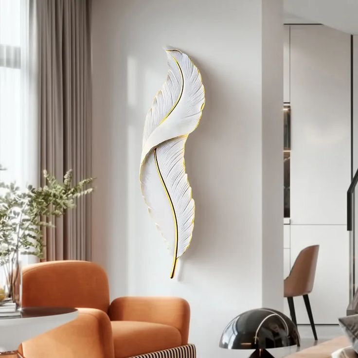 Feather wall light