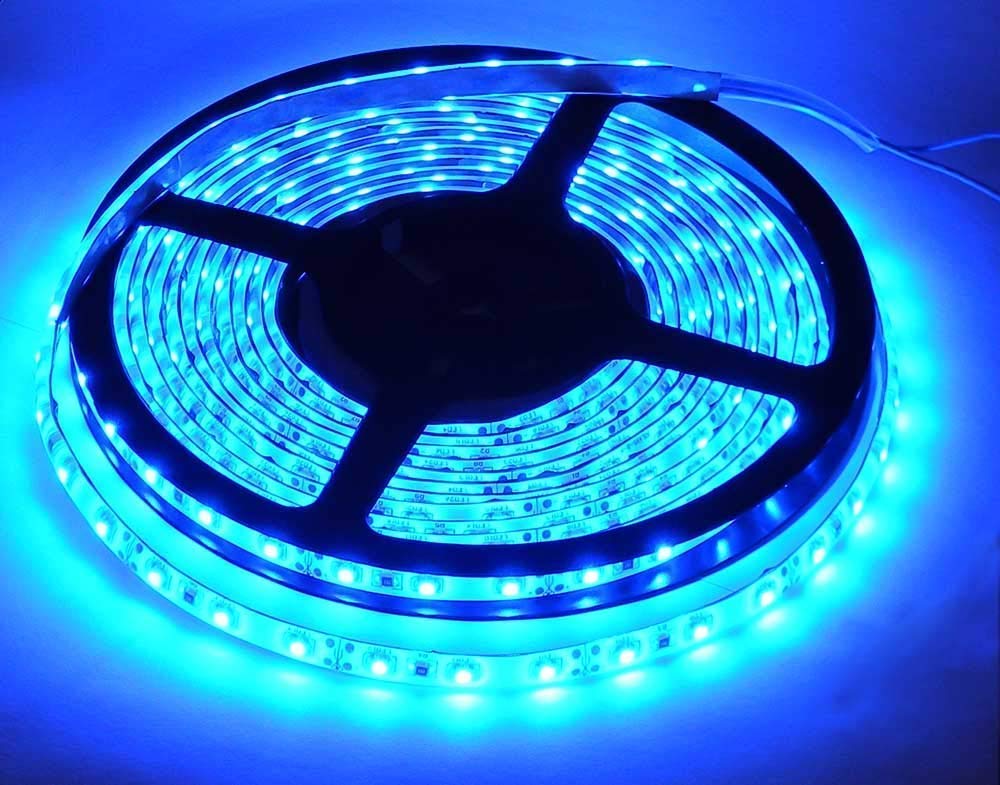 Led Strip High Lumen Light- 2835 Cove in 5 Meter, 240 LED Per Meter with 10ams Driver/Adapter Included (Blue)