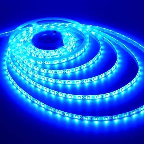 Led Strip High Lumen Light- 2835 Cove in 5 Meter, 240 LED Per Meter with 10ams Driver/Adapter Included (Blue)